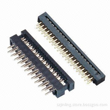 DIP Plug IDC Connector with 2.0mm Pitch PBT Polyester, UL94V-0 AU or SN Over Ni Plating